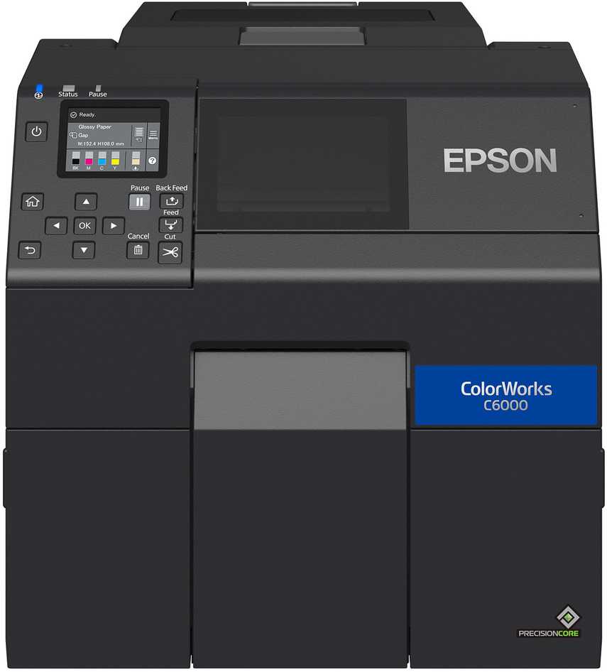 Epson ColorWorks C6000Ae (BK) Pramoninis etikečių Rašalinis spausdintuvas Spalvotas 119 mm/sec USB LAN
