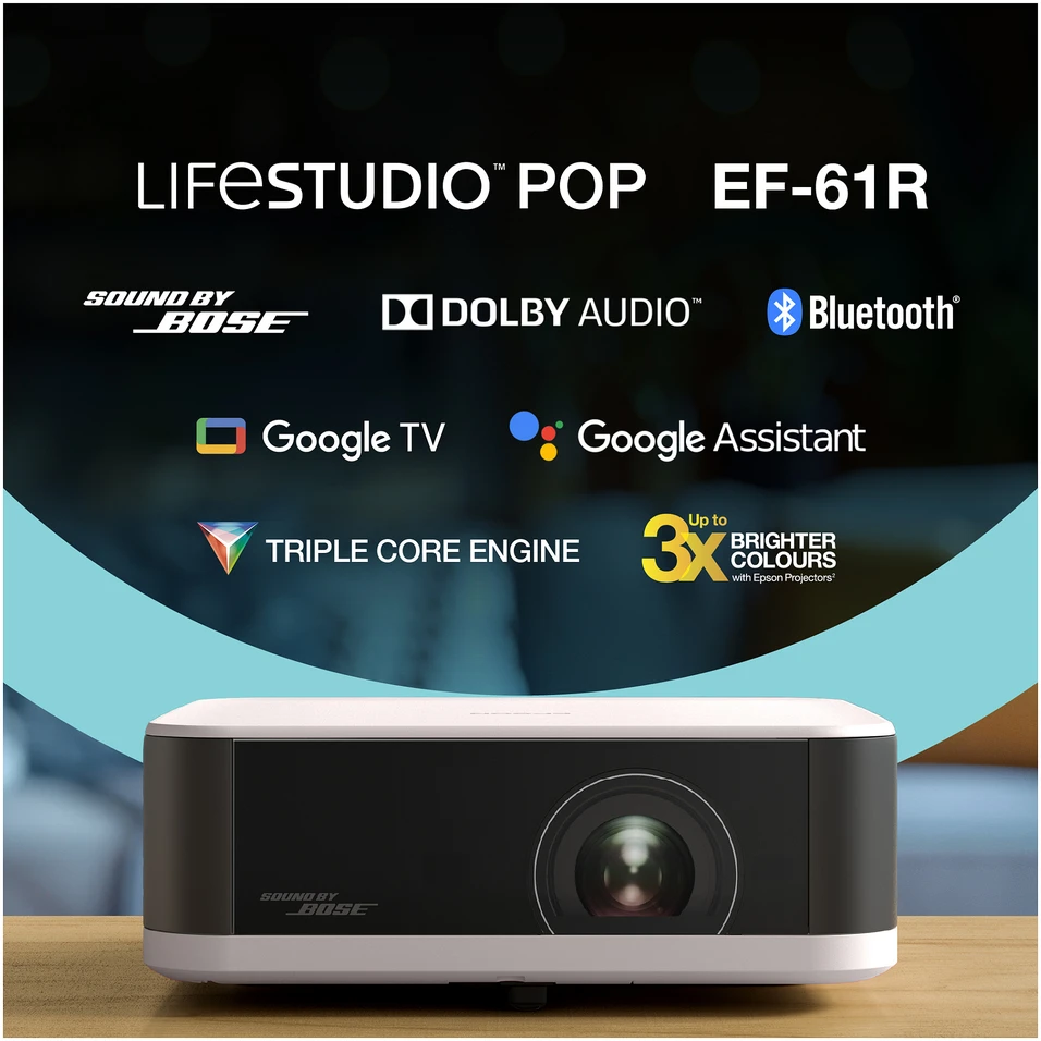 Projektorius Epson | EF-61R | Full HD (1920x1080) | 700 ANSI lumens | Rose Quartz | Wi-Fi