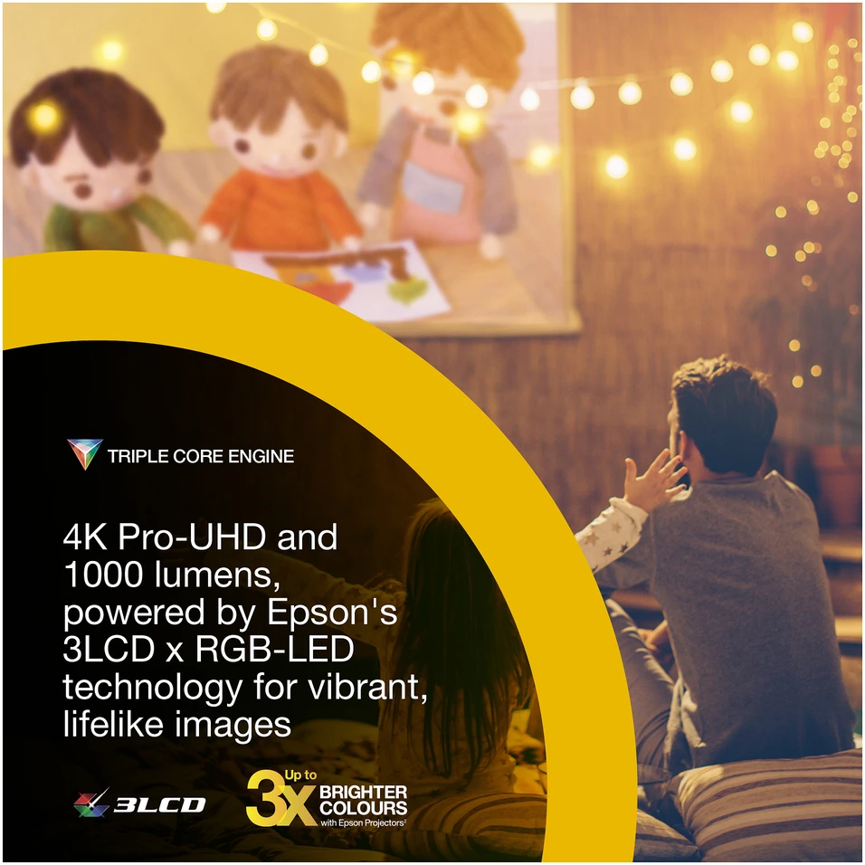Išmanusis nešiojamas projektorius Epson Lifestudio Flex Plus EF-72 | 4K Pro UHD | Ąžuolo apdaila