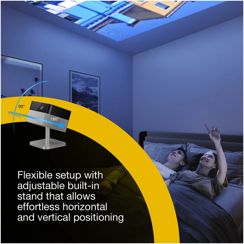 Išmanusis nešiojamas projektorius Epson Lifestudio Flex Plus EF-72 | 4K Pro UHD | Ąžuolo apdaila