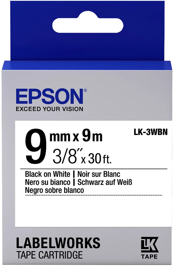 „Epson Tape“, 9 mm (C53S653003)