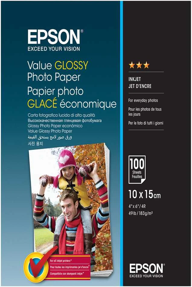 Epson Value Glossy Photo Paper fotopopierius Blizgus