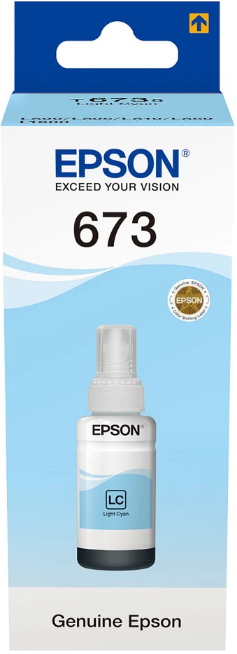 EPSON T6735 LIGHT CYAN RAŠALO BUTELĖLIS 70ml