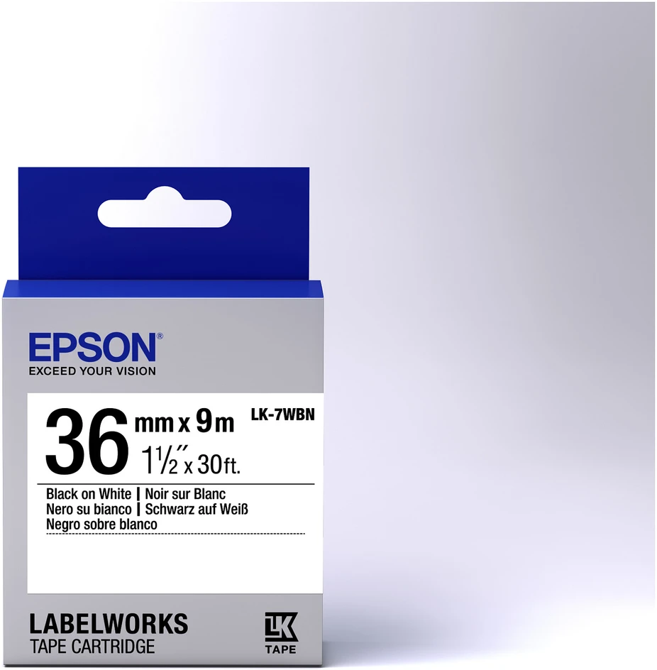 Epson EPSON juostos standartinė schw. / baltas 36mm - C53S657006