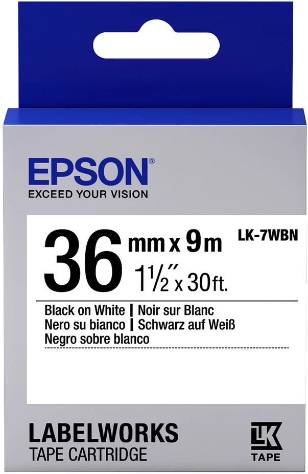 Epson EPSON juostos standartinė schw. / baltas 36mm - C53S657006