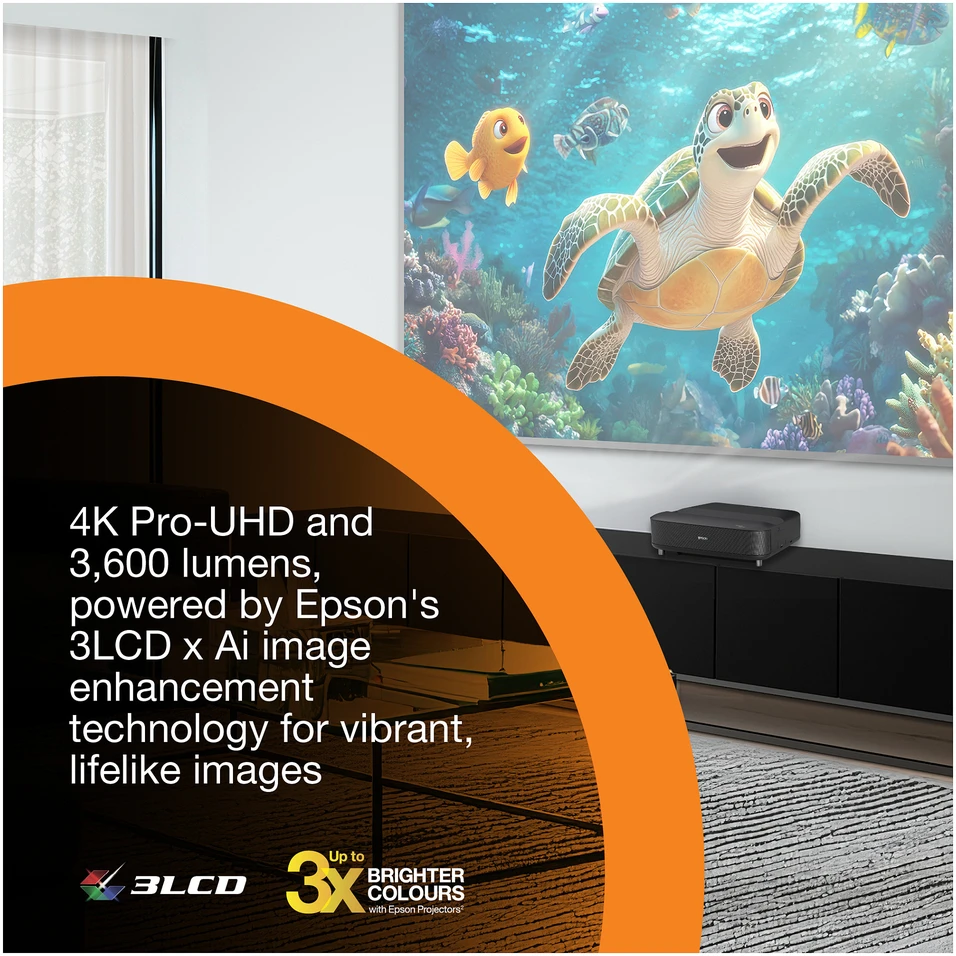 Projektorius Epson EH-LS670B | Full HD (1920x1080) | 3600 ANSI lumens | Juodas | Wi-Fi