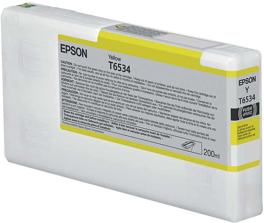 Epson T6534 Geltona rašalo kasetė (200 ml)
