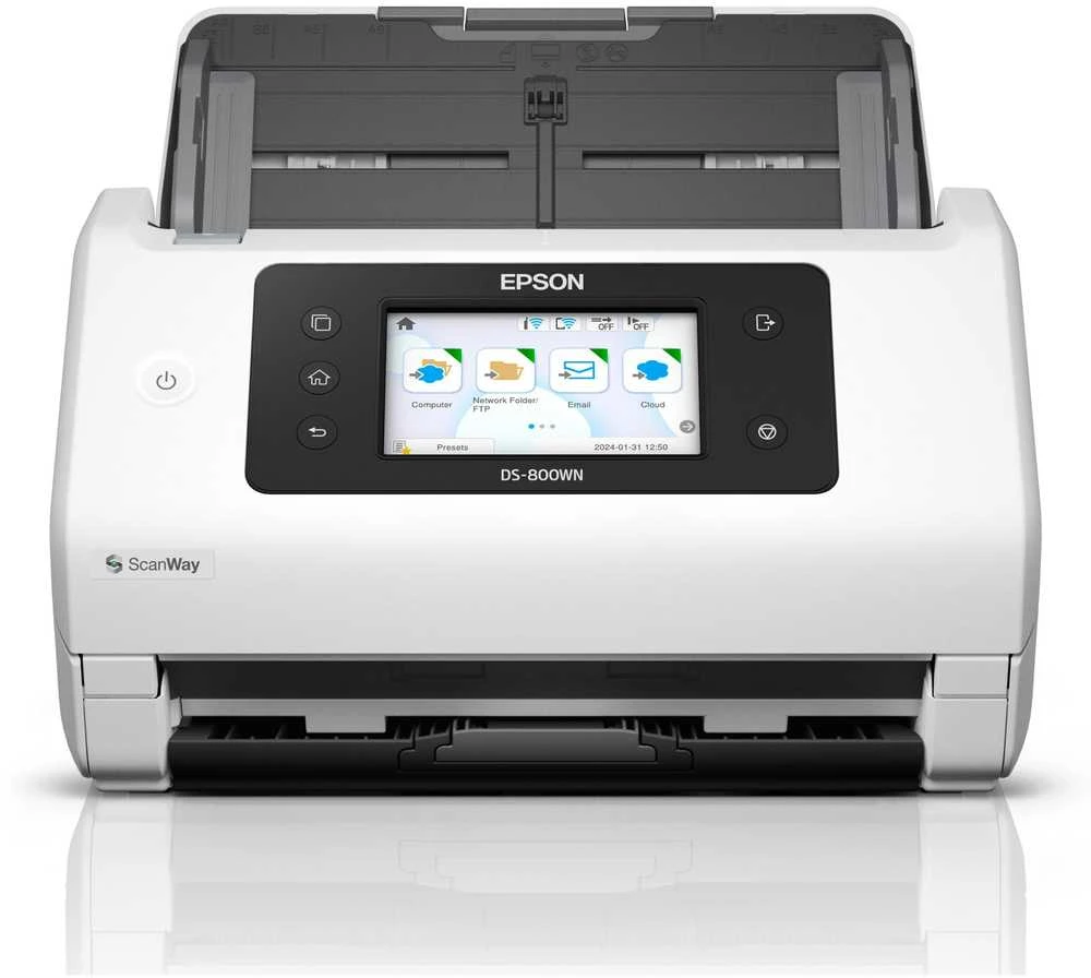 Skeneris Epson tinklo verslo skaitytuvas | Darbo jėga DS-800WN | Spalva | Bevielis