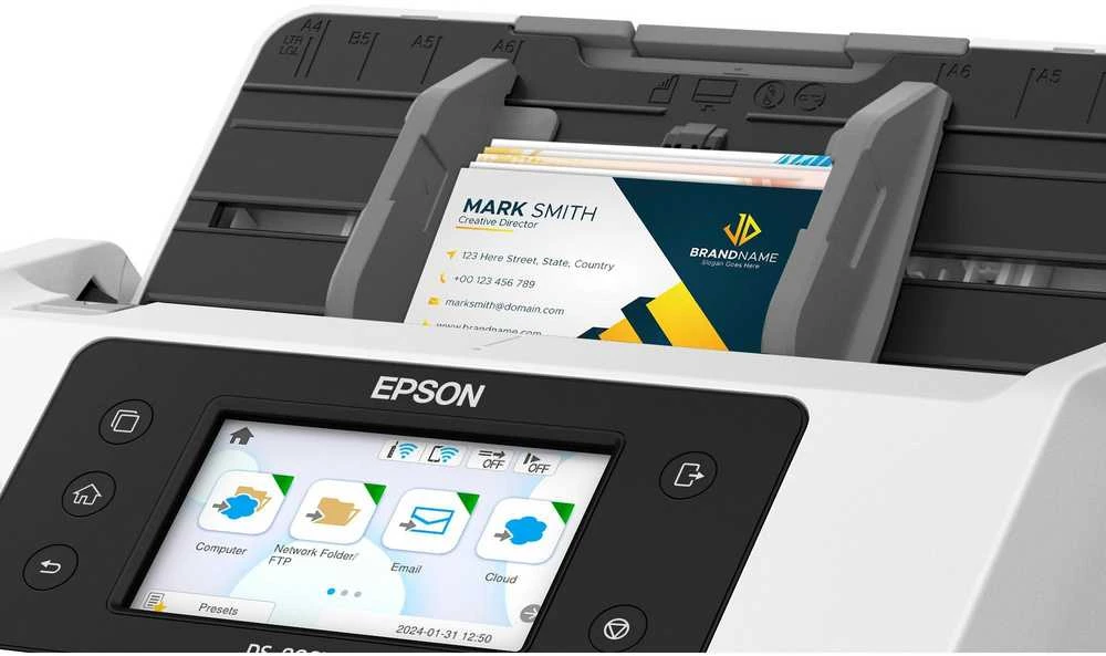 Skeneris Epson tinklo verslo skaitytuvas | Darbo jėga DS-800WN | Spalva | Bevielis