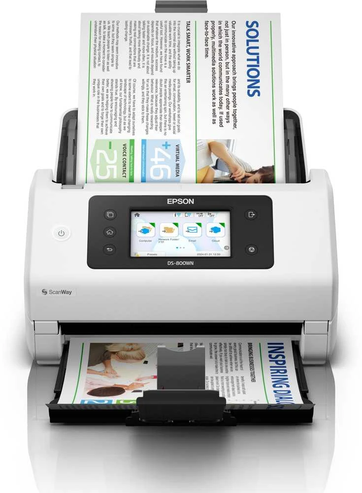 Skeneris Epson tinklo verslo skaitytuvas | Darbo jėga DS-800WN | Spalva | Bevielis