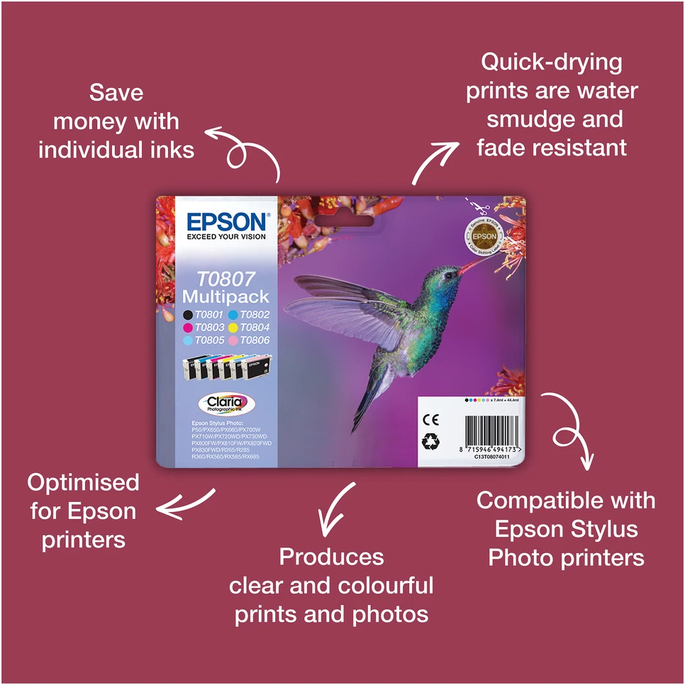 Epson T0804 (C13T08044011), geltona kasetė