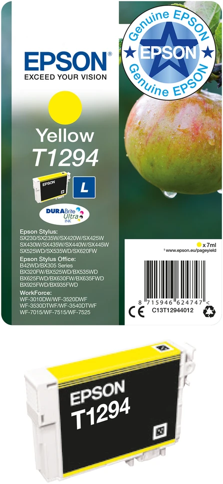 EPSON T1294 geltonos spalvos rašalinė