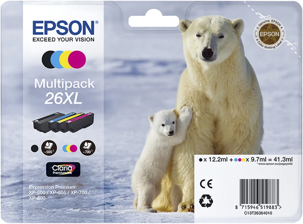 Epson T2621 (26XL) (C13T26214012), juoda kasetė