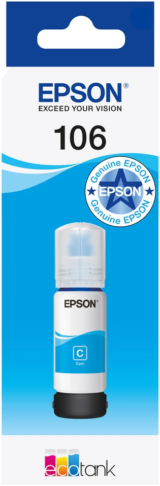 Epson Ecotank | 106 | Rašalo butelis | Žydra spalva