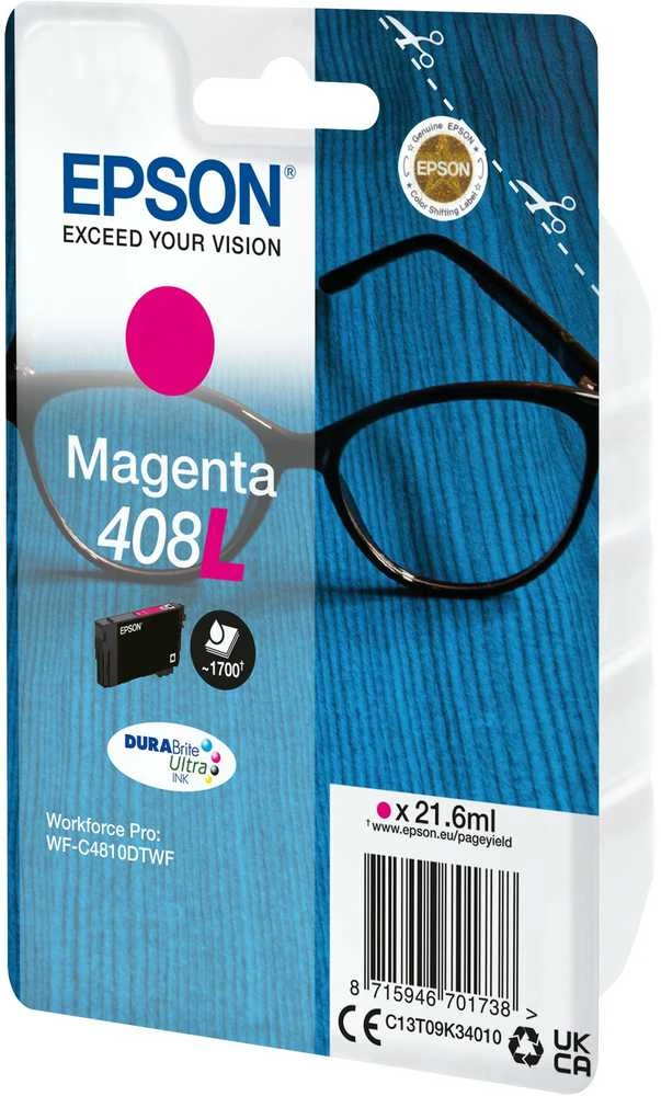 Epson DURABrite Ultra 408L | Rašalo kasetė | Magenta