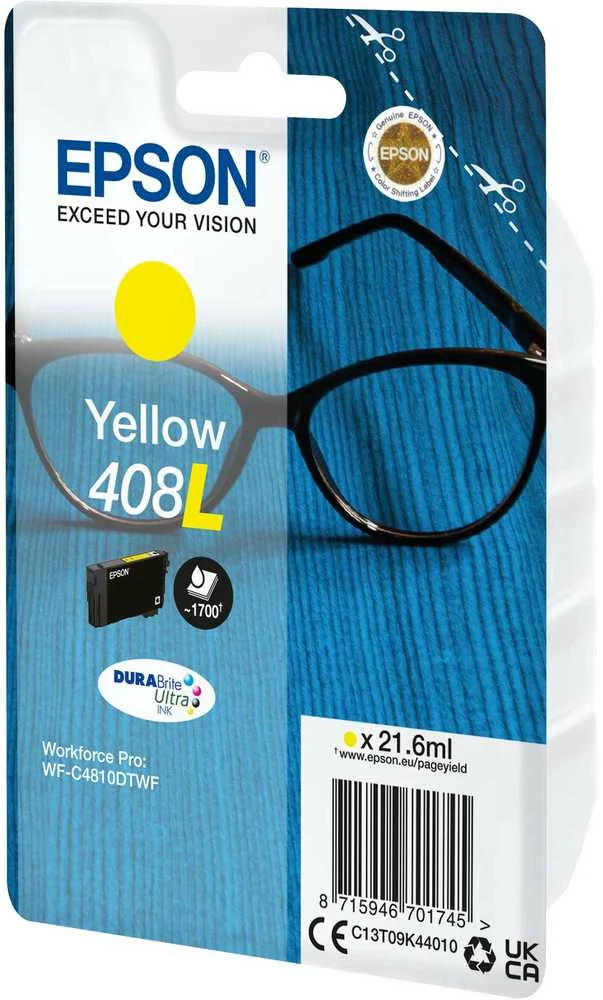 Epson DURABrite Ultra 408L | Ink cartrige | Geltona