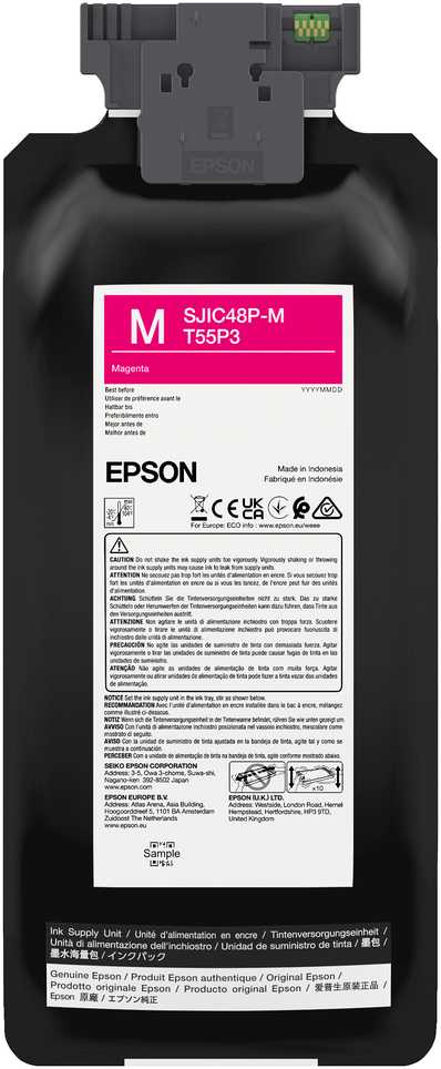 Epson SJIC48P-M rašalo kasetė, skirta CW/C8000E, purpurinė