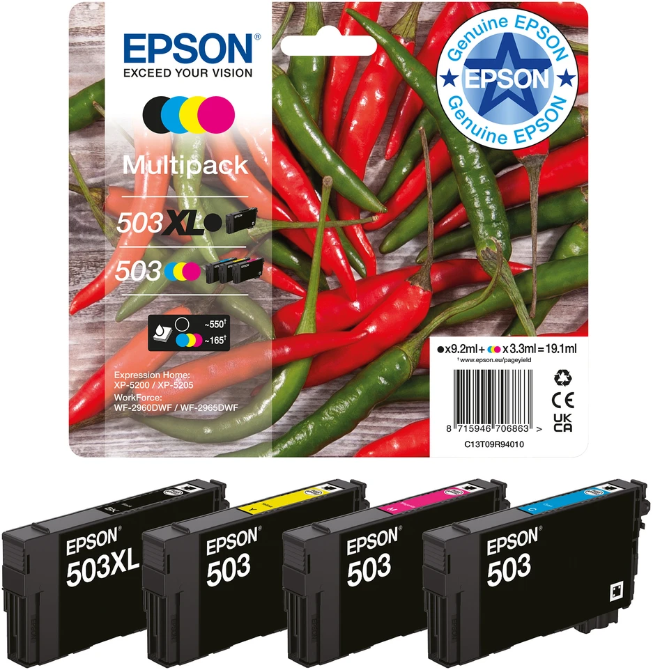 „Epson Ink 503XL Multipack“ (C13T09R64010)