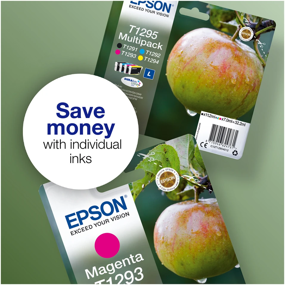 Epson Multipack 4-colours T1295 DURABrite Ultra | Ink Cartridge | Juodas, Cyan, Magenta, Geltona