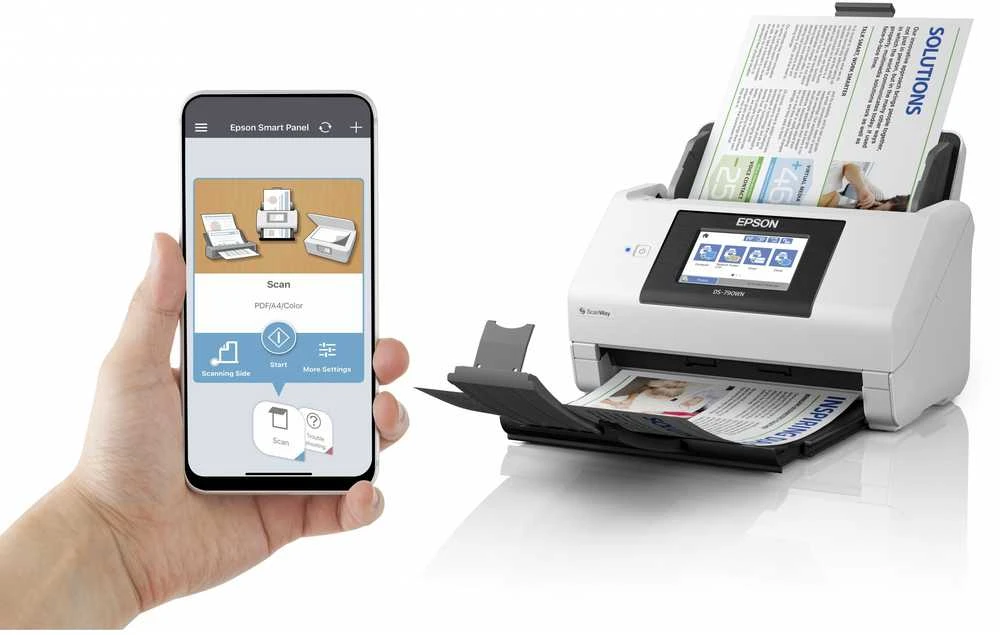 Skeneris Epson | Aukščiausios kokybės tinklo skaitytuvas | Darbo jėgos DS-790WN | Spalva | Bevielis