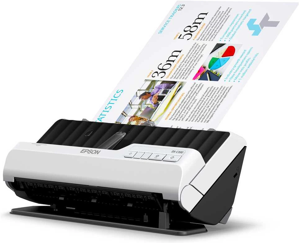 Skeneris Epson | Kompaktiškas stalinis skaitytuvas | DS-C330 | Lakštinis | Laidinis