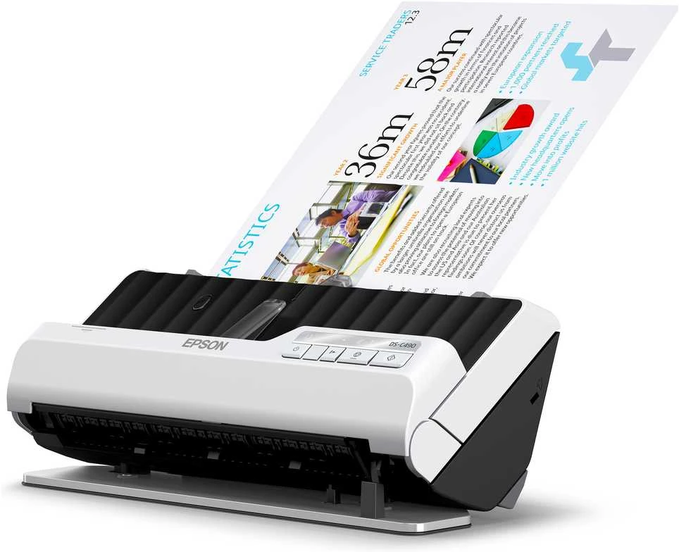 Skeneris Epson | Aukščiausios kokybės kompaktiškas skaitytuvas | DS-C490 | Lakštinis | Laidinis