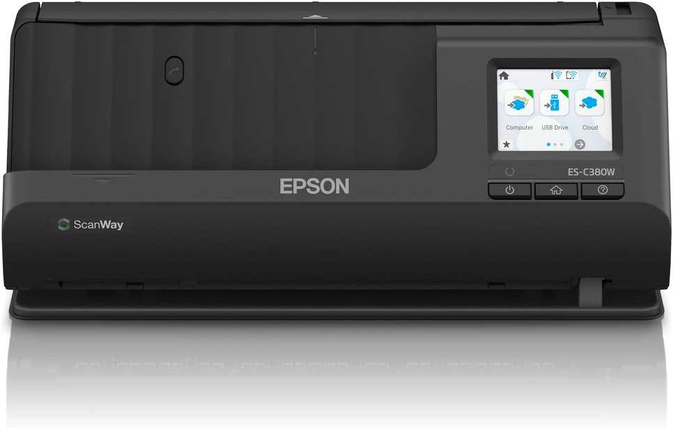 Skeneris Epson | Kompaktiškas tinklo skaitytuvas | ES-C380W | Lakštinis | Bevielis