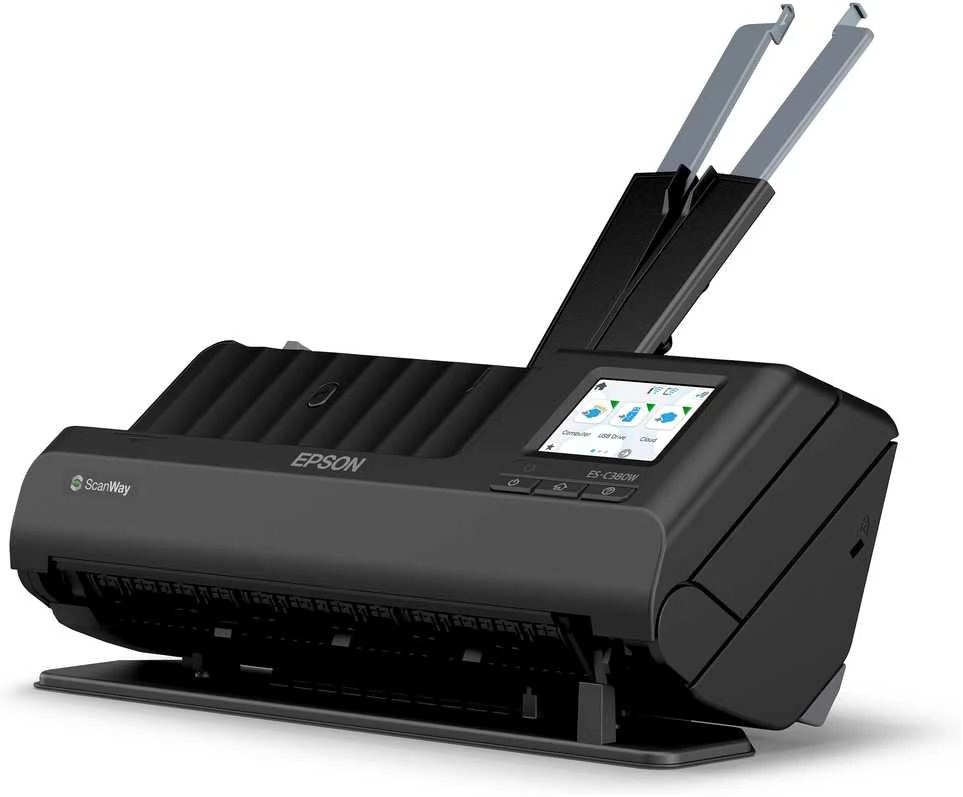 Skeneris Epson | Kompaktiškas tinklo skaitytuvas | ES-C380W | Lakštinis | Bevielis