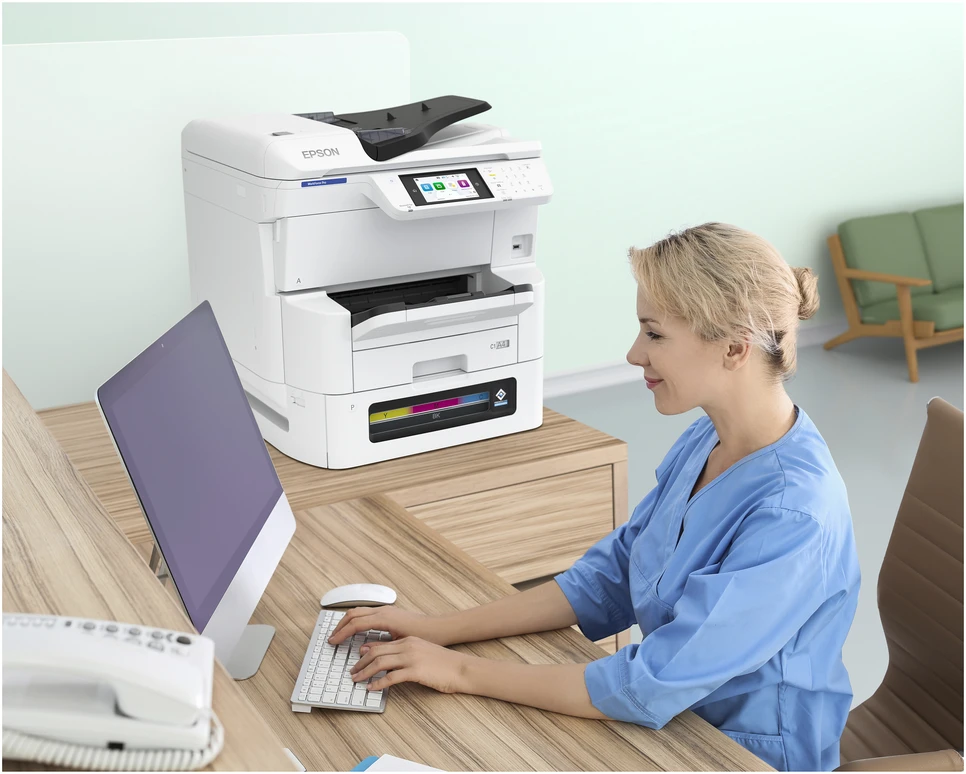 Epson WorkForce Pro EM-C8100RDWF Spausdintuvas rašalinis Spalvotas MFP A3 25 ppm USB Wi-Fi Tinklinis LAN