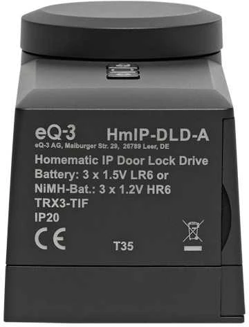 „HomeMatic IP Homematic IP“ išmaniųjų namų durų spynos pavara (HmIP-DLD-A) (antracito spalvos)