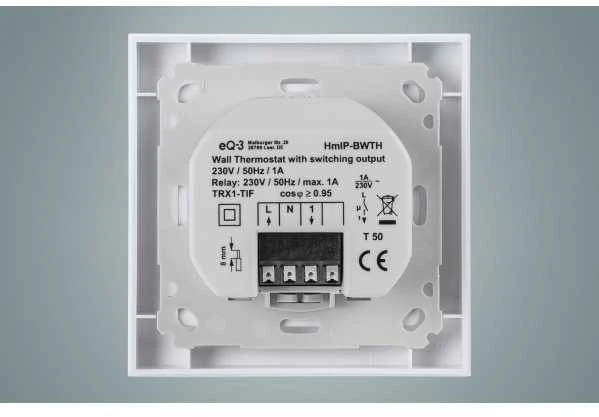 HomeMatic IP belaidis sieninis termostatas HmIP-BWTH