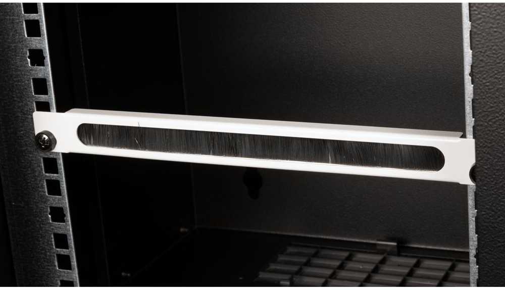 Organizer Equip Equip 10'' Kabeldurchführung mit Bürsteneinsatz, 1U grau