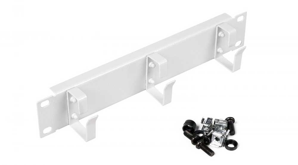 Organizer Equip Equip 10'' Kabeldurchführung mit Ringeinsatz, 1U grau