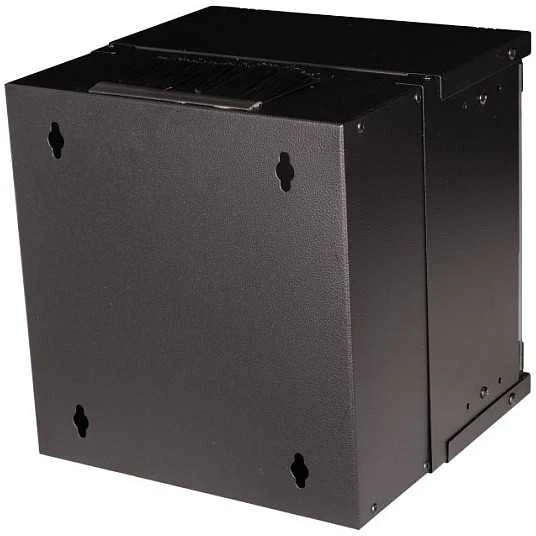 Equip Equip Prie sienos montuojamas korpusas 10" 06U 300x300 mm stiklinės durys juodos