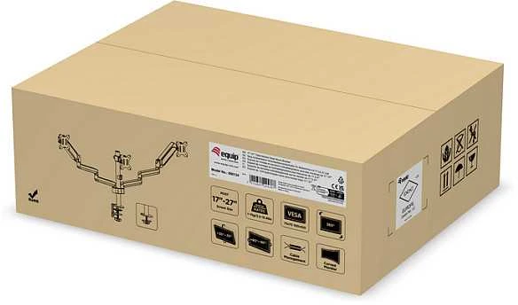 Equip 650134 monitoriaus laikiklis arba stovas Stalas Juoda
