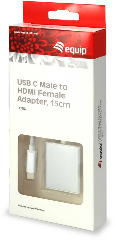 Adapteris USB Equip USB-C - HDMI Baltas (133452)