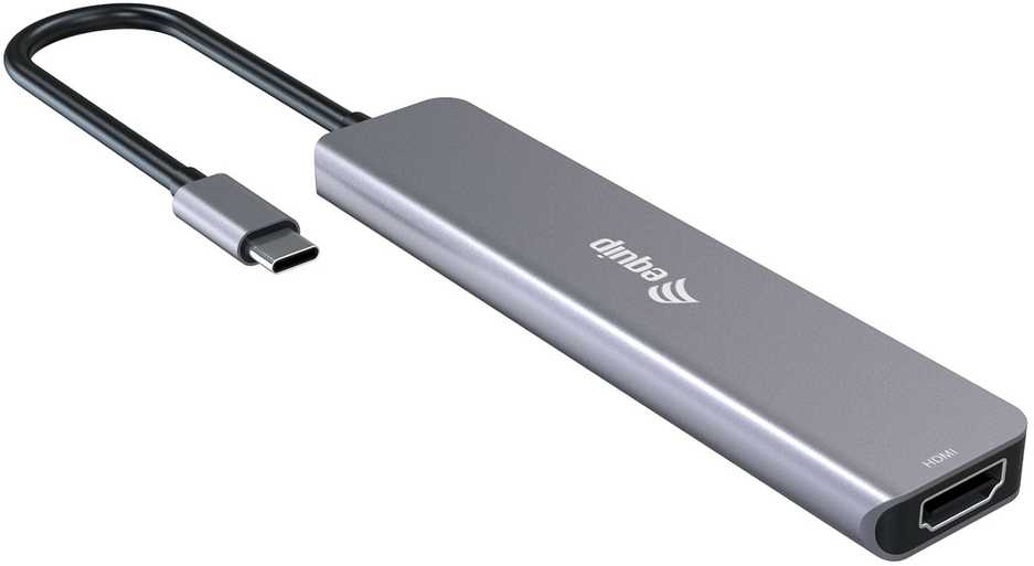 Stacja/replikator Equip Equip 133500 doko stotelė Przewodowa USB 3.2 Gen 1 (3.1 Gen 1) Type-C Pilka