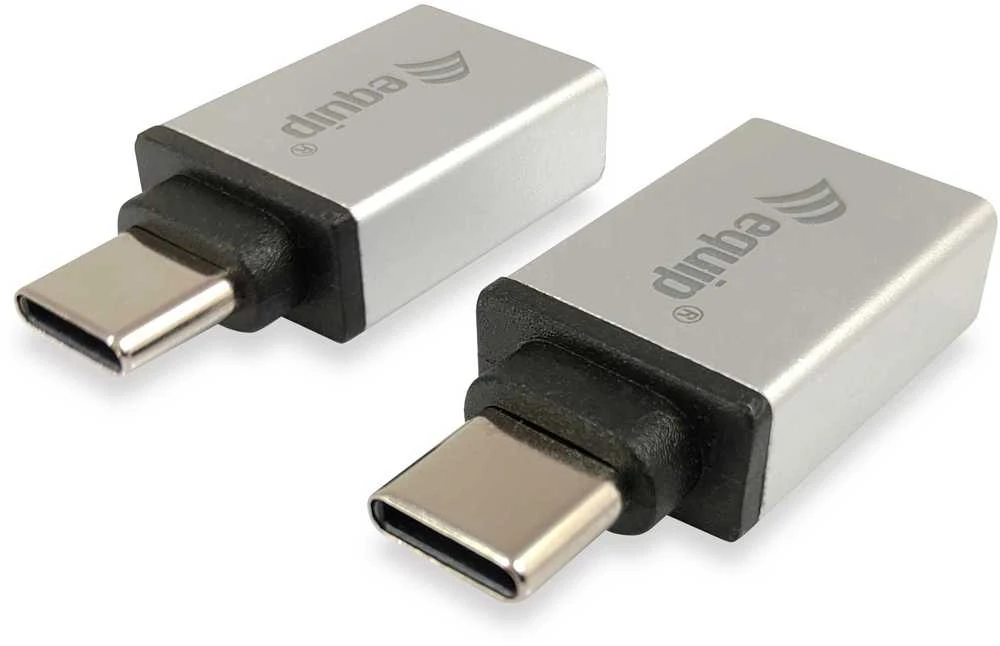Equip Įrangos adapteriai USB-C->USB-A3.0 St/Bu 2 vnt. aliuminio.