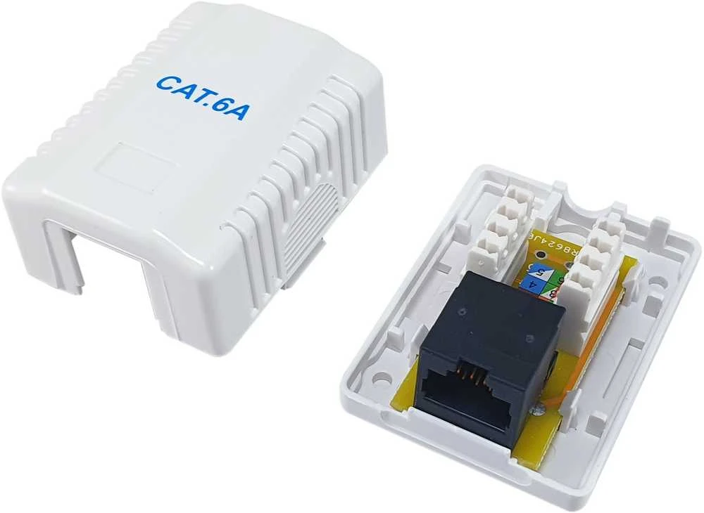 Equip Įranga 235215 Cat6a tinklo jungiamoji dėžutė, balta