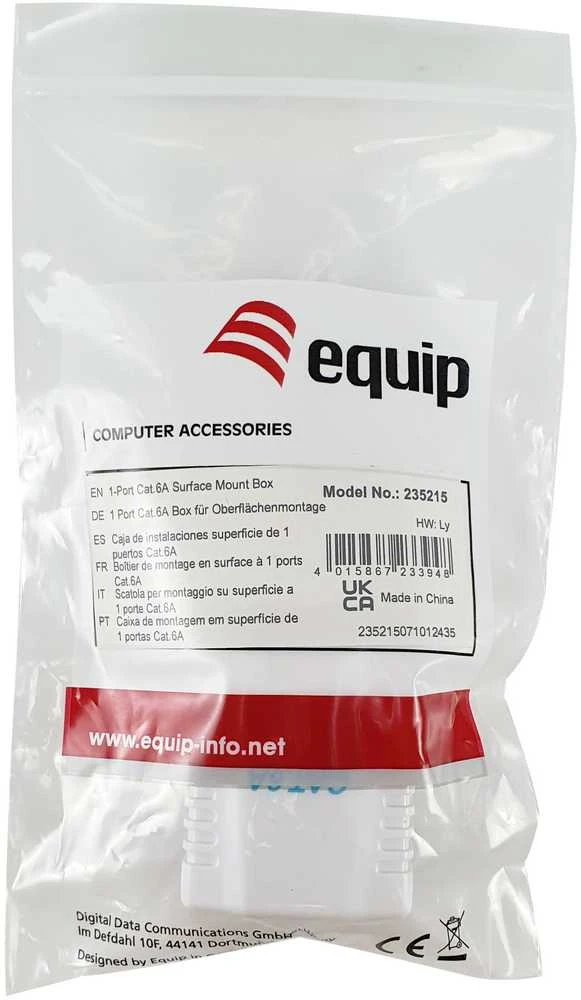 Equip Įranga 235215 Cat6a tinklo jungiamoji dėžutė, balta