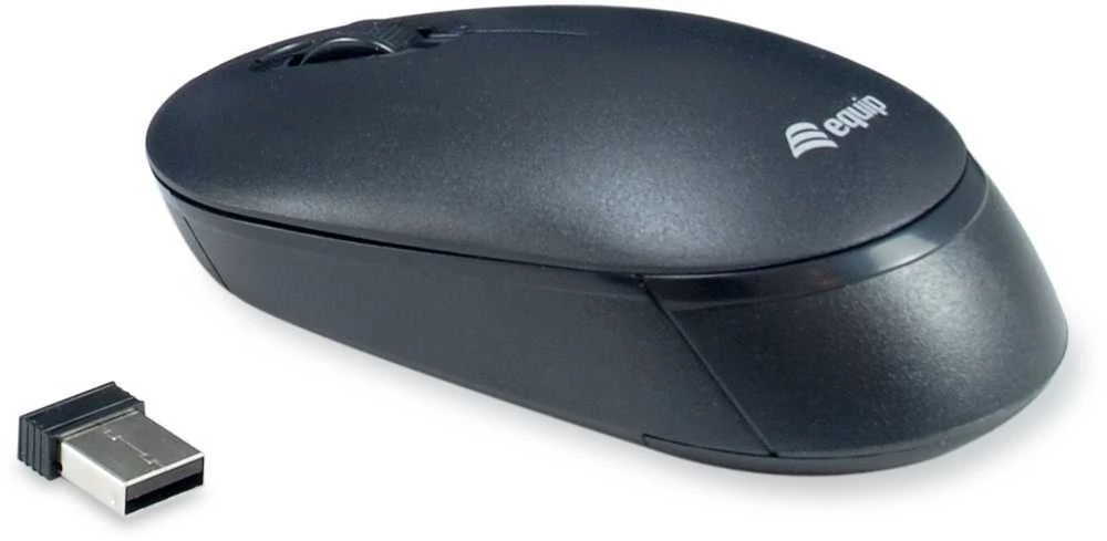 Klaviatūra ir pelė Equip 245221 klaviatūra Dołączona myszka RF belaidė QWERTY hiszpański Juodas
