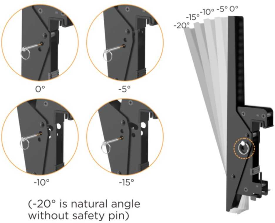 Laikiklis Equip Equip Deckenhalterung 45''-50''/3TFT je 50kg 1Gelenk neig. sw (Speditionsversand)