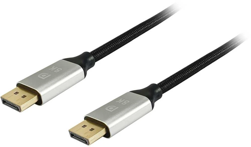 DisplayPort 1.4 kabelis su metalinėmis jungtimis