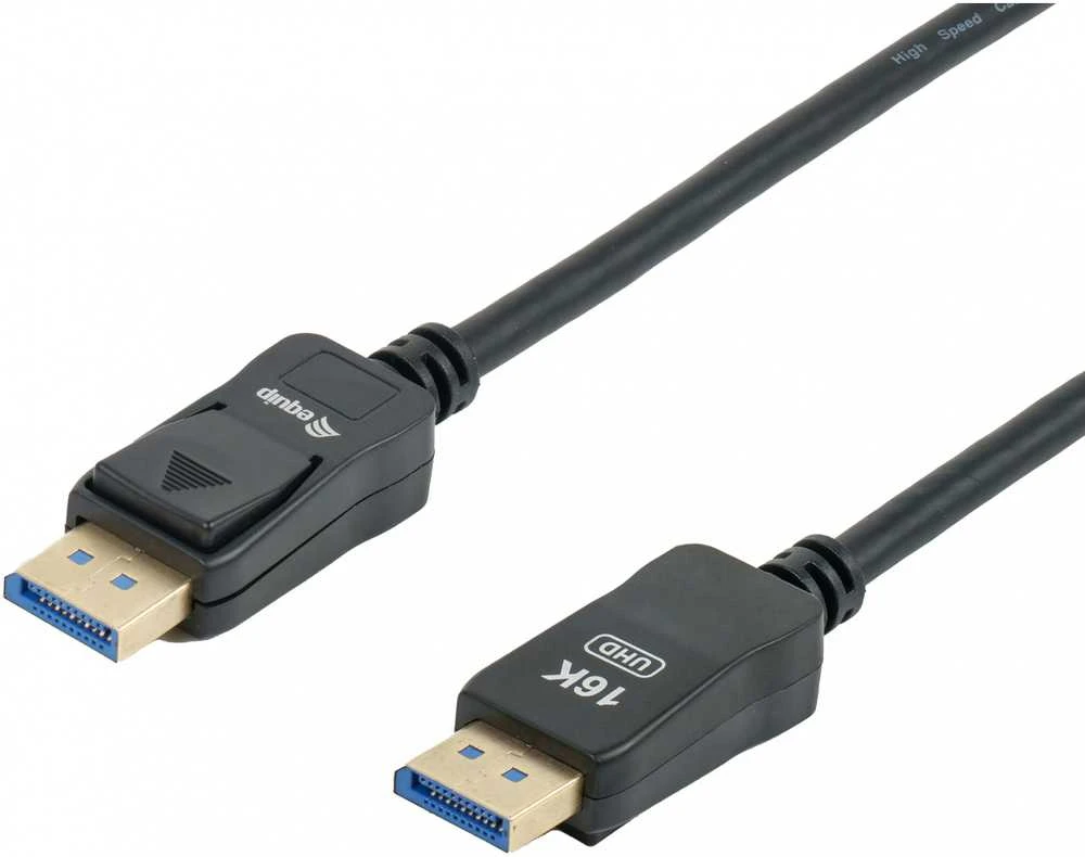 DisplayPort 2.1 16K kabelis su užrakinimo mechanizmu