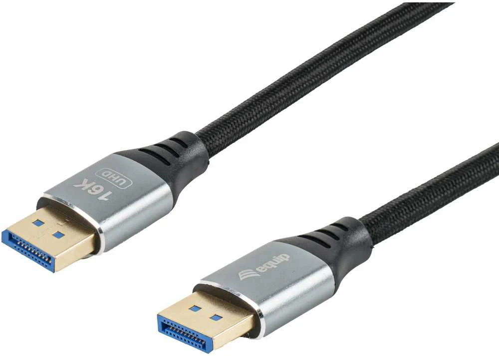 Equip DisplayPort 2.1 St/St 3.00m16K/60Hz komp.HDCP aliuminio gr.