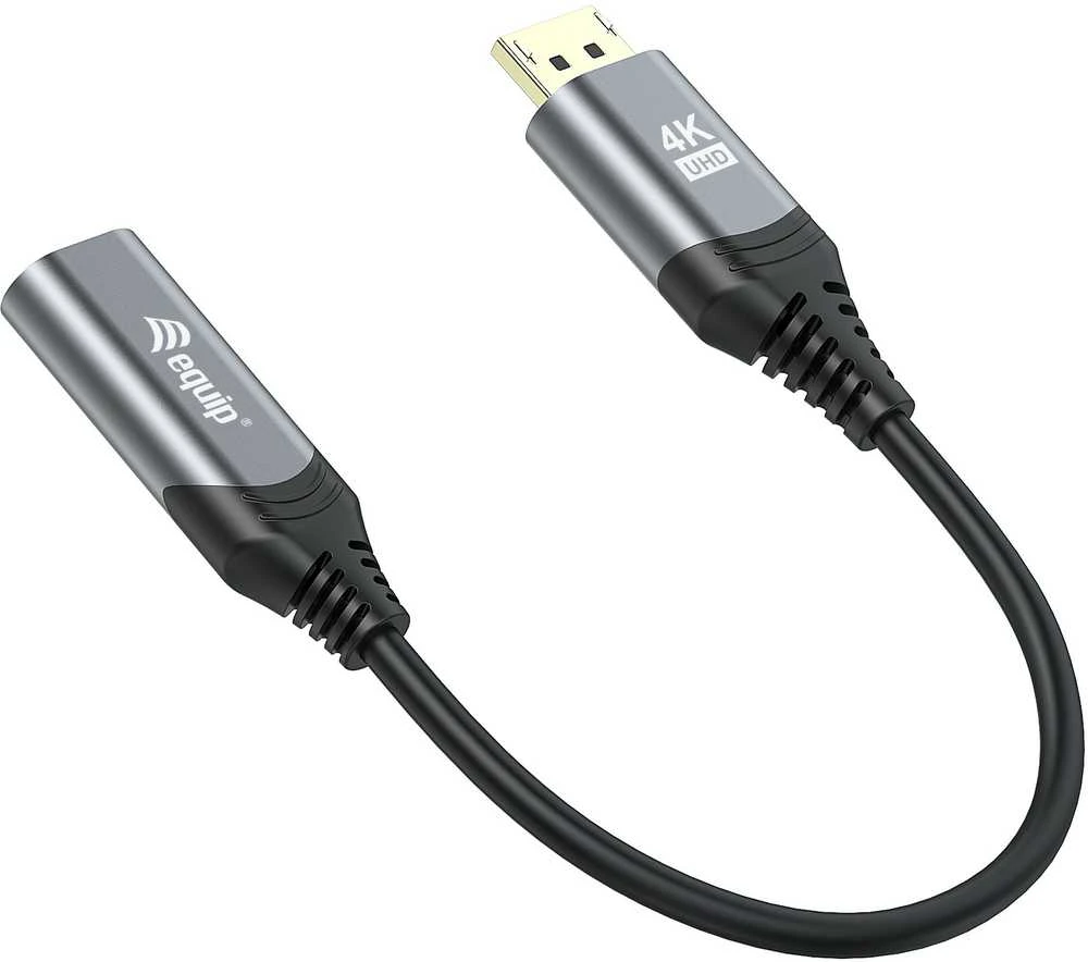 Adapteris AV Equip Equip Displayport->HDMI Adapteris 1.2 St/Bu 4K/60Hz grau