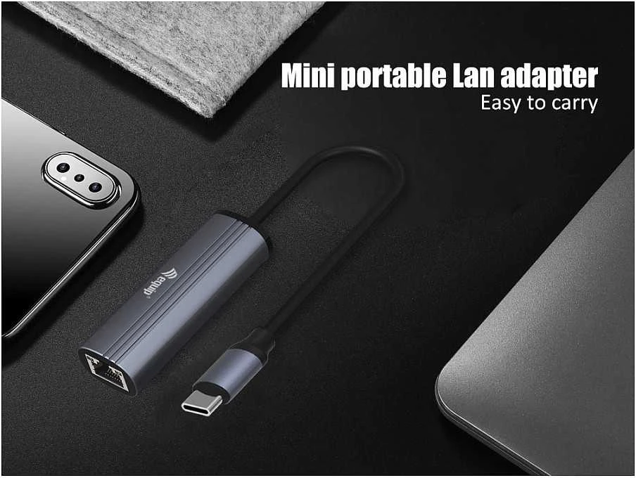 Adapteris AV Equip Equip Dock USB-C->RJ45 10/100/1000 + 100W PD 0,15m gr
