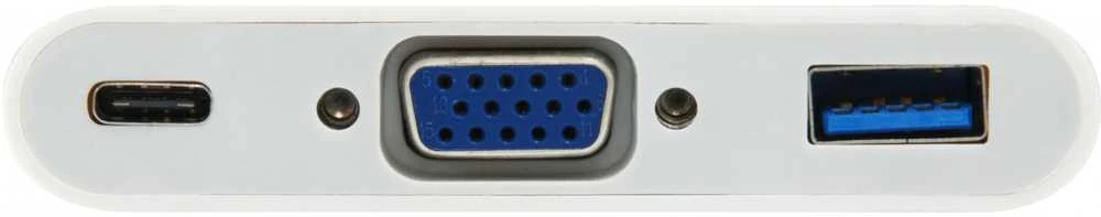 Stacja/replikator Equip USB-C - VGA + USB Baltas (133462)