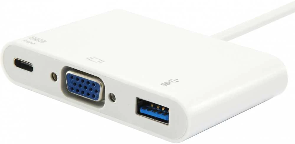 Stacja/replikator Equip USB-C - VGA + USB Baltas (133462)