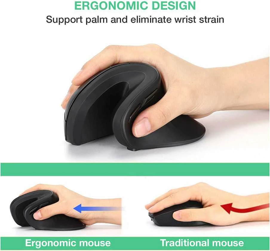 Equip Ergonomiška Pelė USB-A/-C Stker 1.80m Rechts juodas